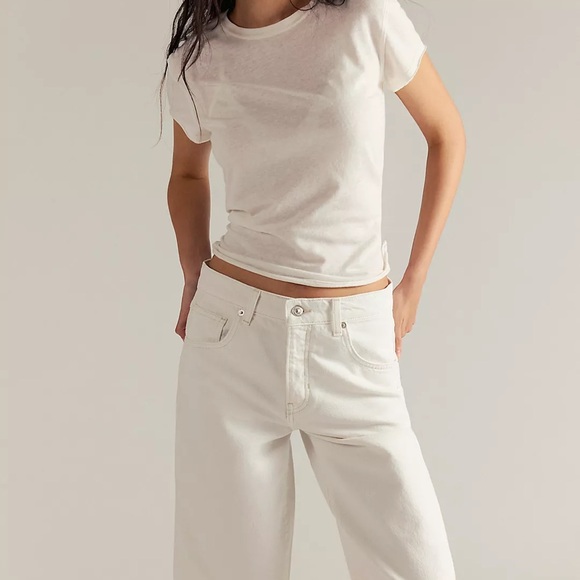 We The Free Pants - Free People Relaxed Wide Leg Capri 26